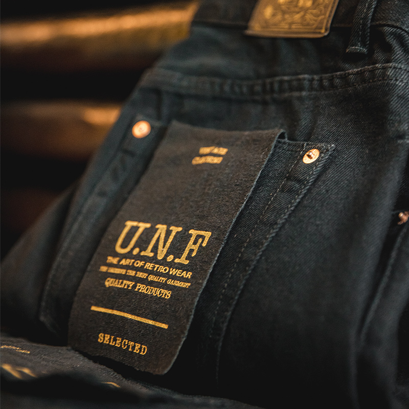 Levis Jeans 501 - Maden الرجال خمر 12.8oz الأسود غسلها