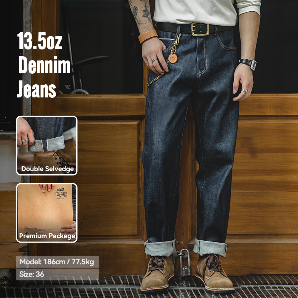Maden خمر 13.5oz الوزن الثقيل  - مراجعة Levis Jeans 501 وسعره