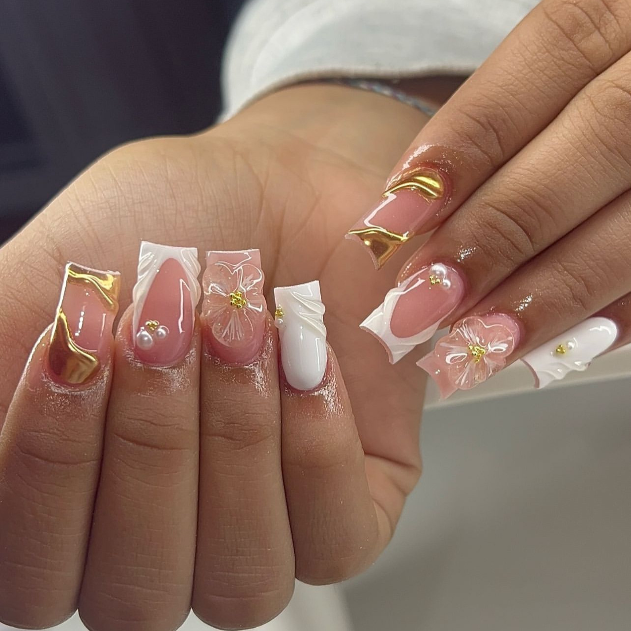 24 قطعة من الأظافر الصناعية ال - مراجعة Pressed Flower Art وسعره