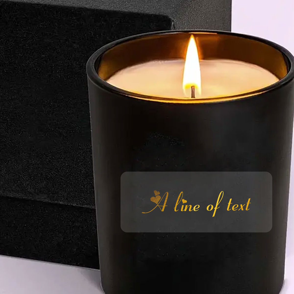 ملصقات مستطيلة شفافة مخصصة بطب - مراجعة Personalised Candle Label وسعره