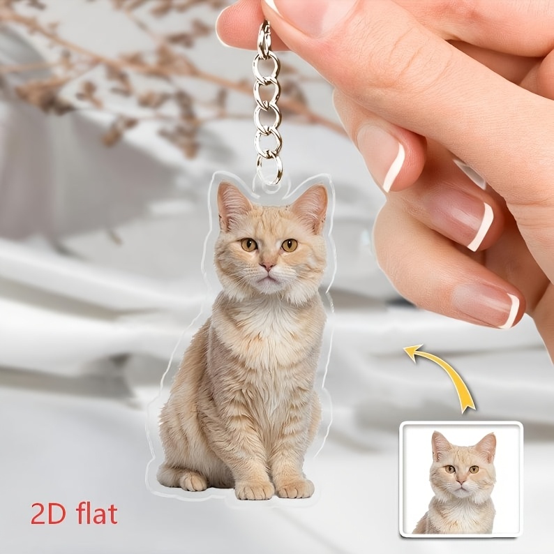 سلسلة مفاتيح أكريليك مخصصة مع  - مراجعة Pet Portrait Custom وسعره