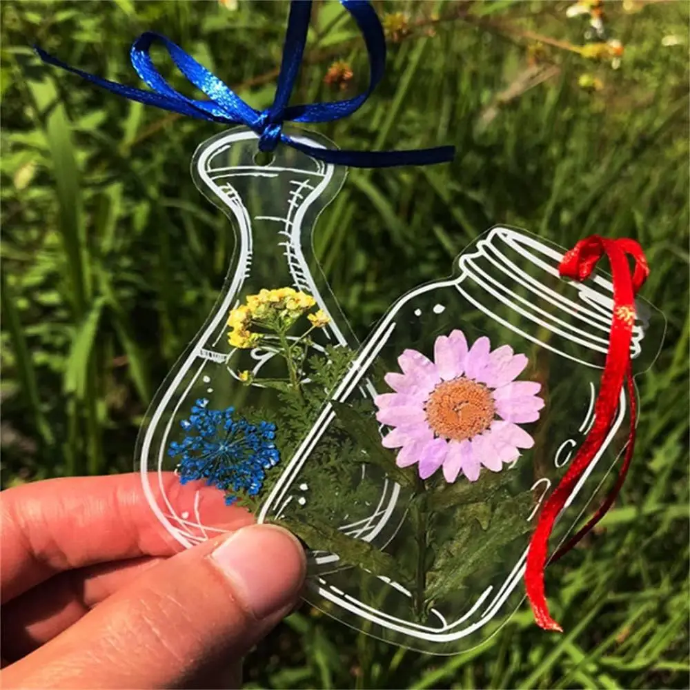 متمنيا زجاجة نمط ضغط زهرة المر - مراجعة Dried Flower Bookmark وسعره