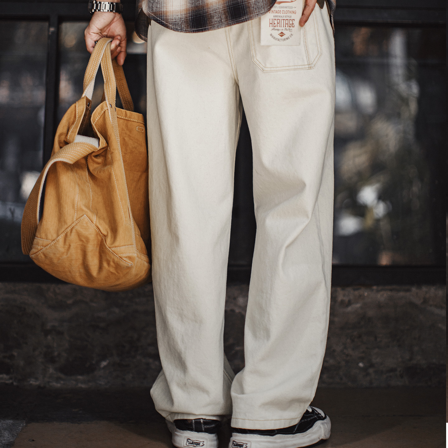 بنطلون جينز رجالي من مادن، أبي - مراجعة Levis Jeans 501 وسعره